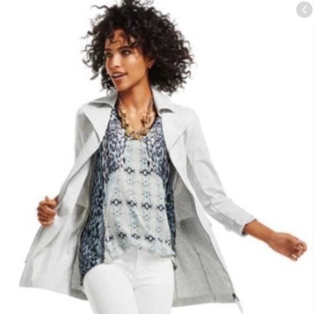 CAbi | Blue Snake Animal Print Top